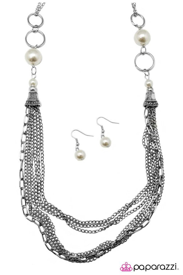 Paparazzi ♥ Armageddon - White ♥ Necklace