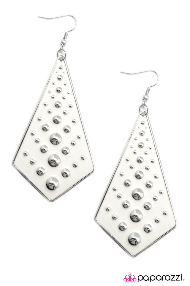 Paparazzi ♥ She-Ra - White ♥ Earrings