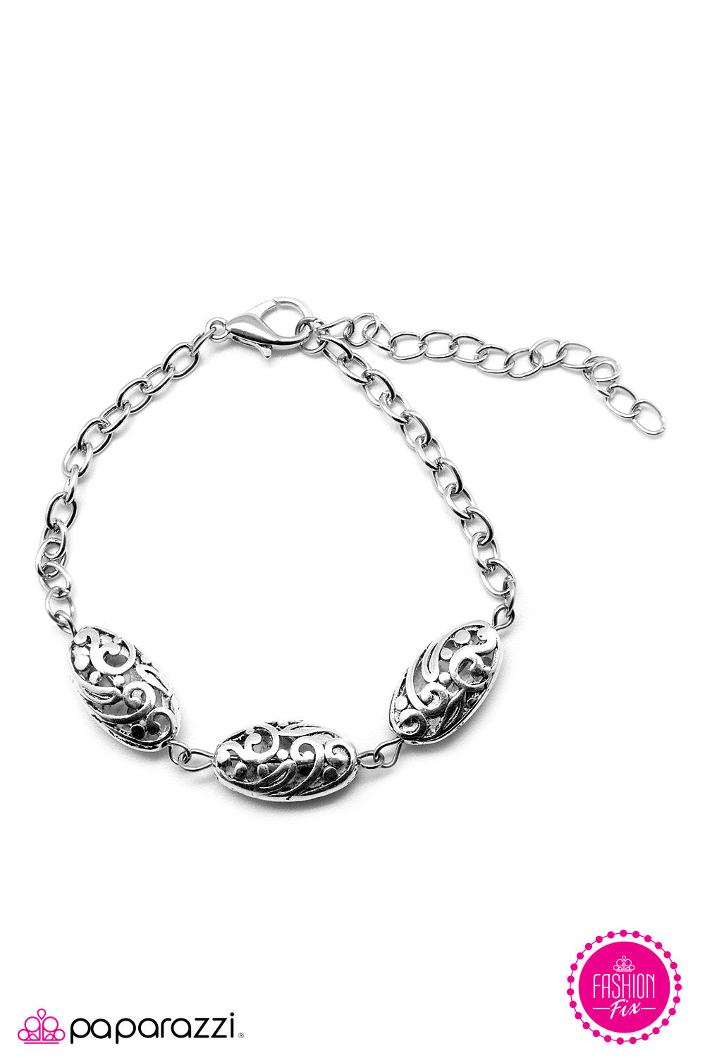 Paparazzi ♥ Quite the Charmer - Silver ♥ Bracelet