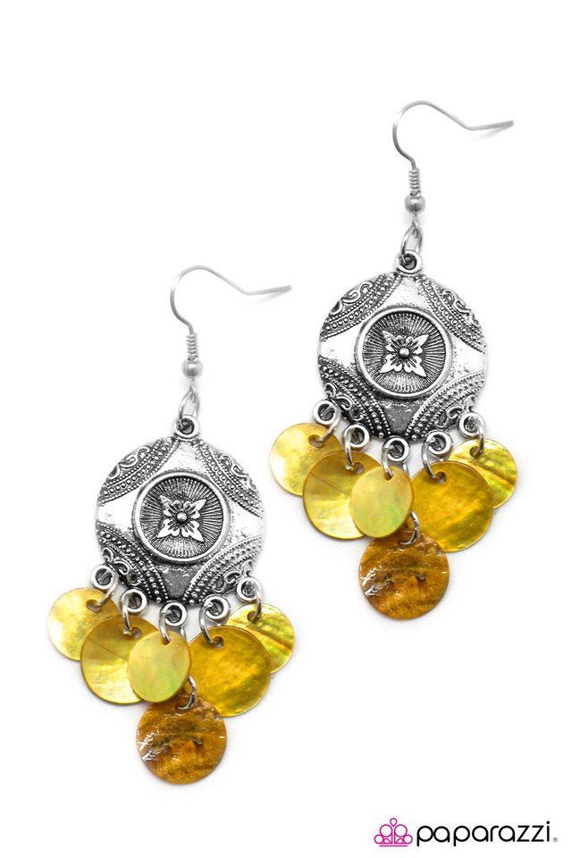 Paparazzi ♥ So Far, So Good - Yellow ♥ Earrings