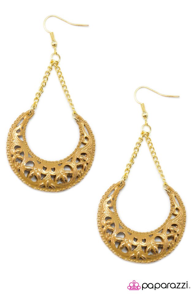 Paparazzi ♥ Over The Moon - Yellow ♥ Earrings