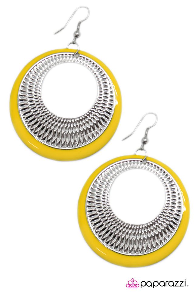 Paparazzi ♥ Waiting for Forever - Yellow ♥ Earrings