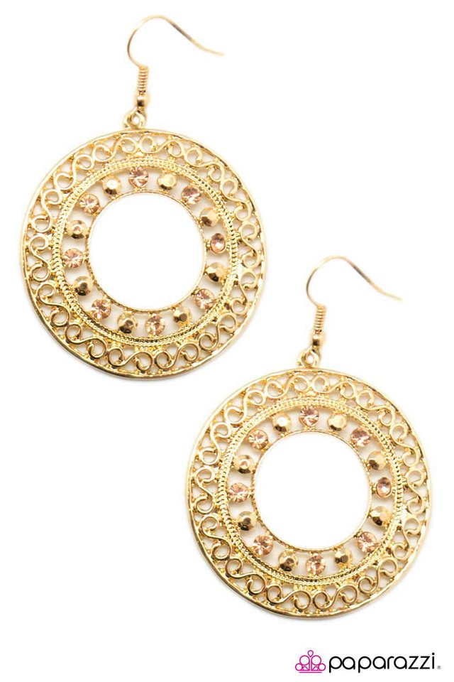 Paparazzi ♥ My Guardian Angel - Gold ♥ Earrings