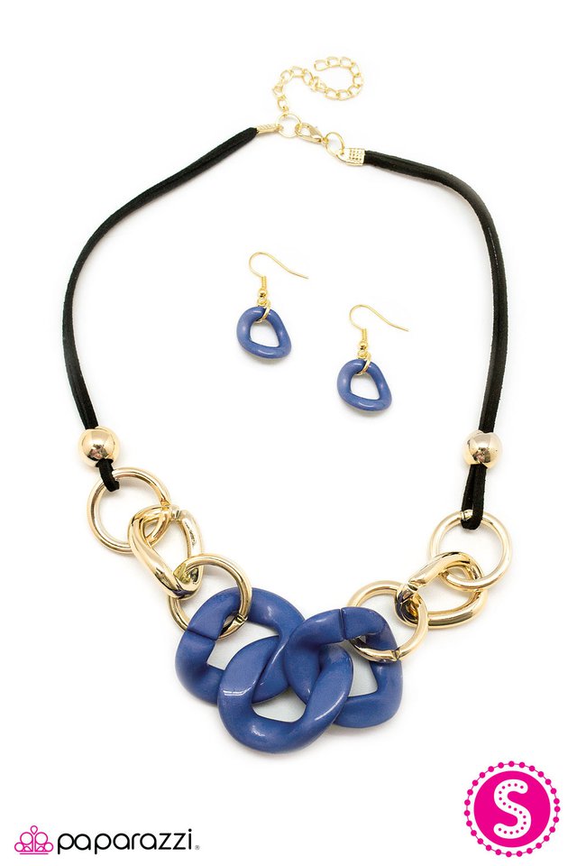 Paparazzi ♥ Joined At the Hip - Blue ♥ Necklace