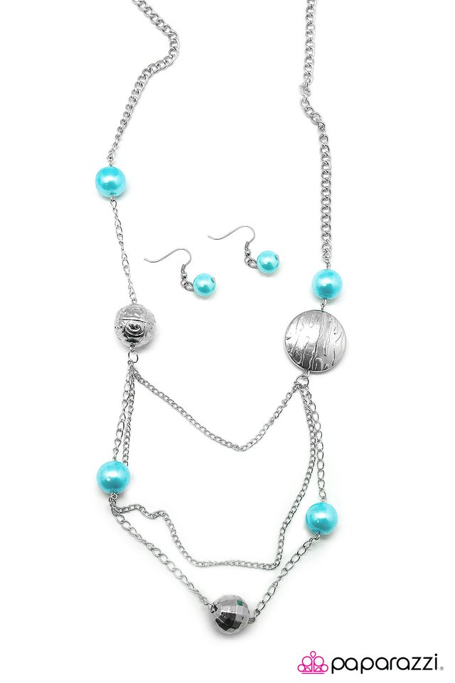 Paparazzi ♥ Ripple Of Excitement - Blue ♥ Necklace