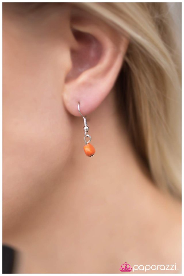 Paparazzi ♥ To Love and Be Loved - Orange ♥ Necklace