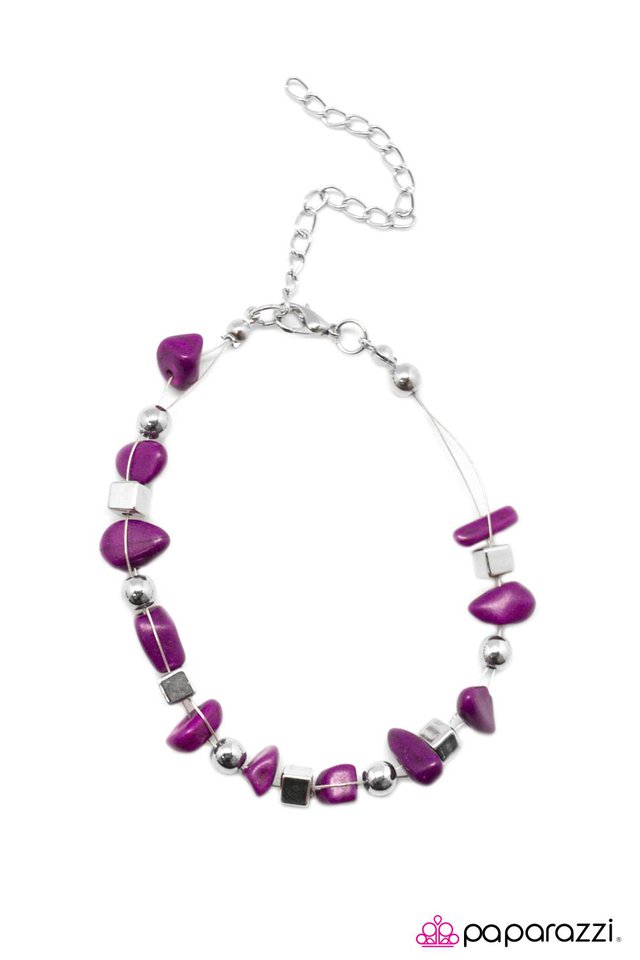 Paparazzi ♥ This Calls For A PEBBLE-bration! - Purple ♥ Bracelet