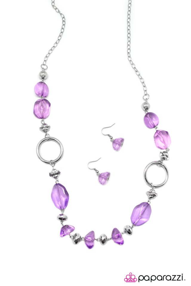 Paparazzi ♥ On The Rocks - Purple ♥ Necklace