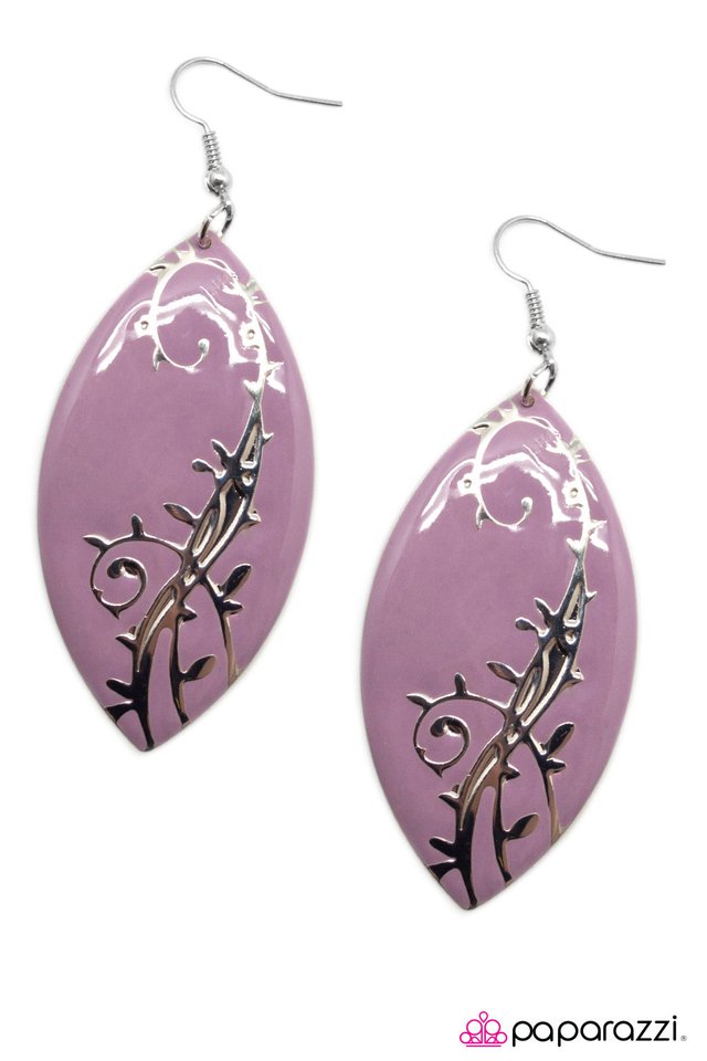 Paparazzi ♥ Di-VINE Intervention - Purple ♥ Earrings