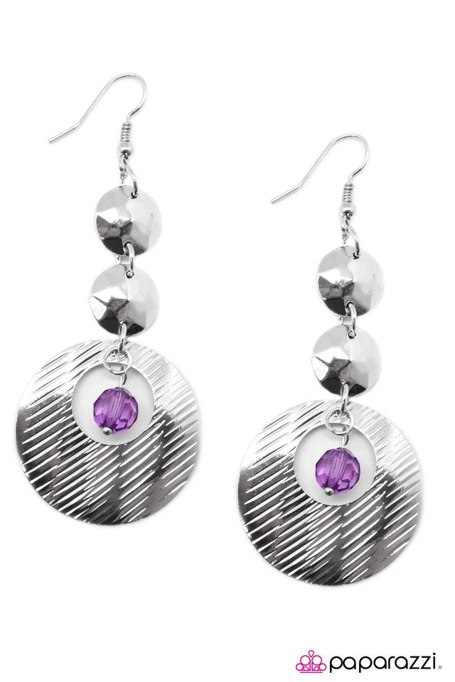 Paparazzi ♥ The Fast Lane - Purple ♥ Earrings