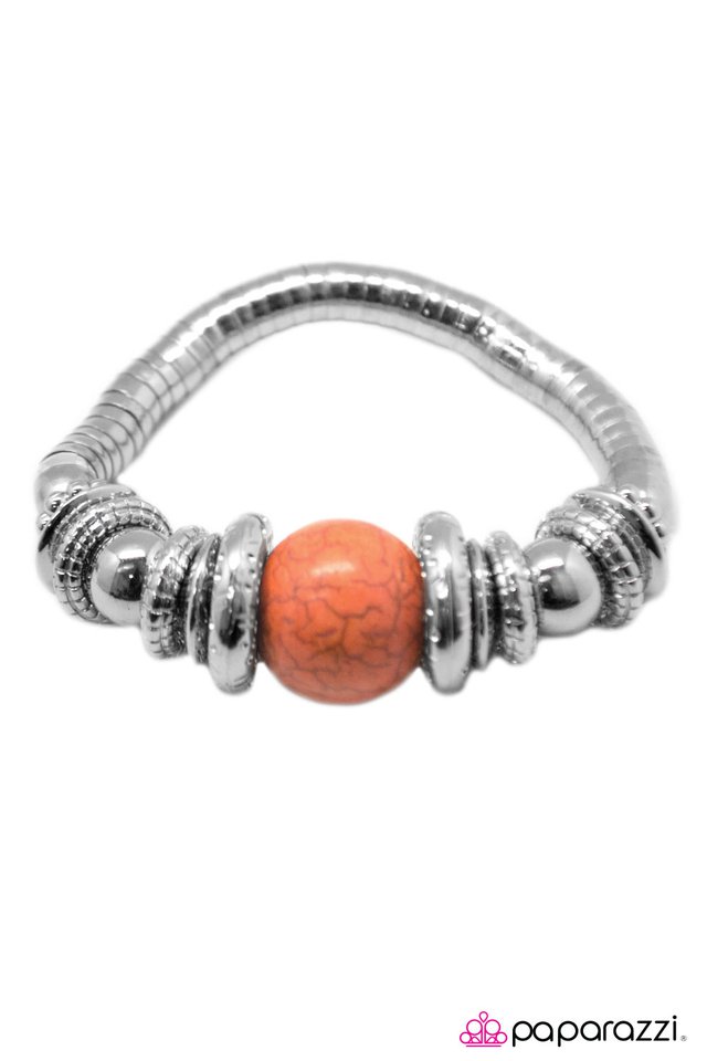 Paparazzi ♥ Do As The Romans Do... - Orange ♥ Bracelet