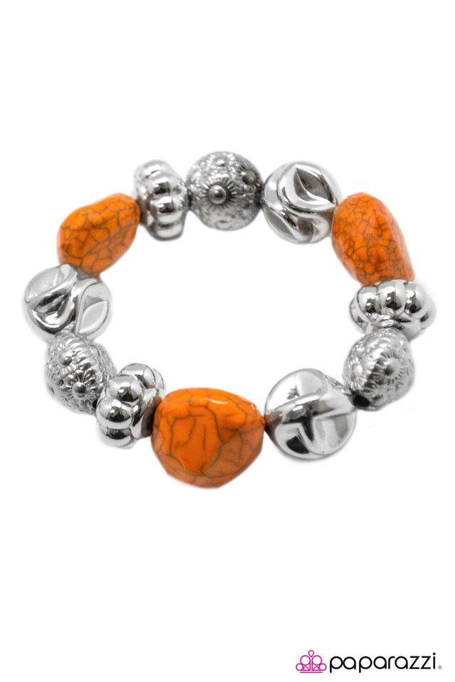 Paparazzi ♥ Ready to Rock? - Orange ♥ Bracelet