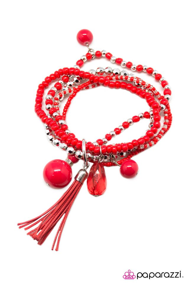 Paparazzi ♥ Kings and Vagabonds - Red ♥ Bracelet