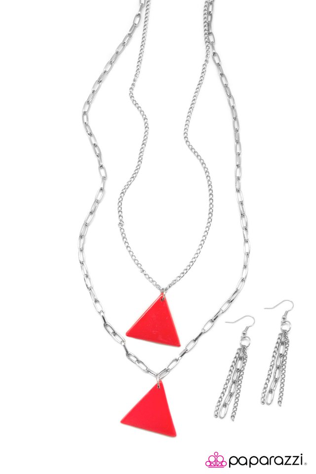 Paparazzi ♥ Red Bermuda ♥ Necklace
