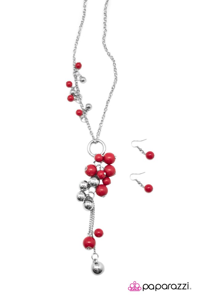 Paparazzi ♥ Party On! - Red ♥ Necklace