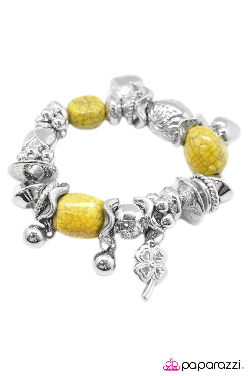 Paparazzi ♥ Extending An Invite - Yellow ♥ Bracelet