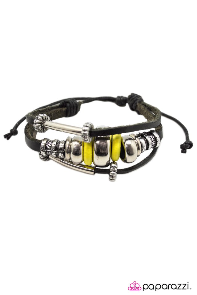 Paparazzi ♥ Be BRIGHT Back - Yellow ♥ Bracelet