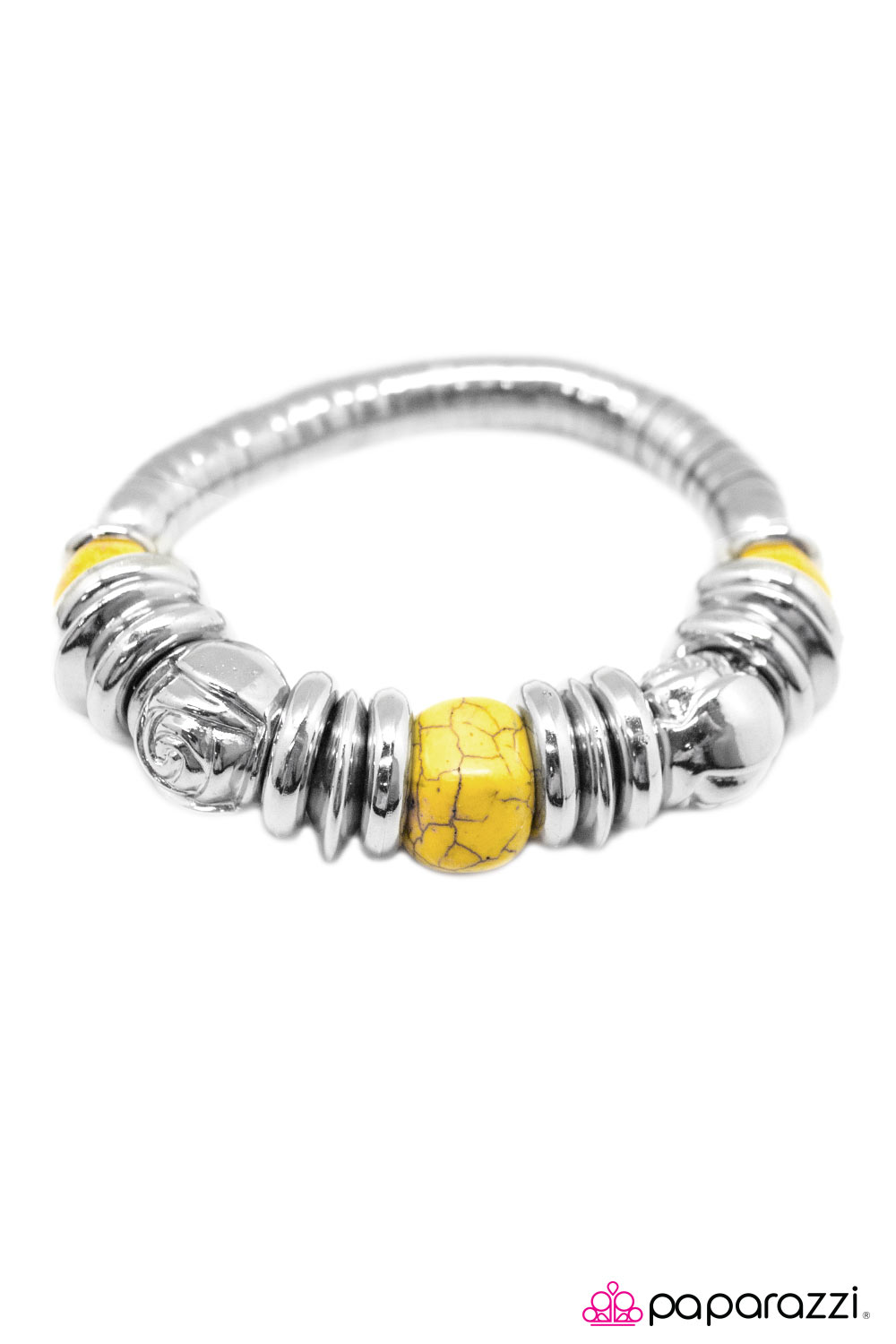 Paparazzi ♥ At The Right Time, In The Right Place - Yellow ♥ Bracelet