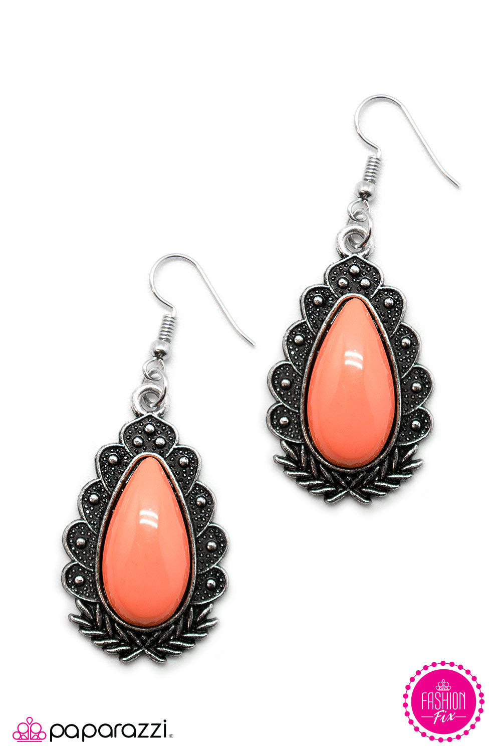 Paparazzi ♥ Living Like Royalty - Orange ♥ Earrings