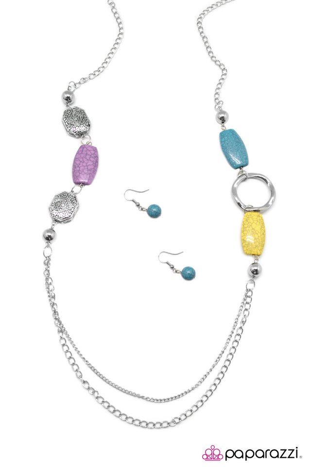 Paparazzi ♥ Right On Time - Multi ♥ Necklace