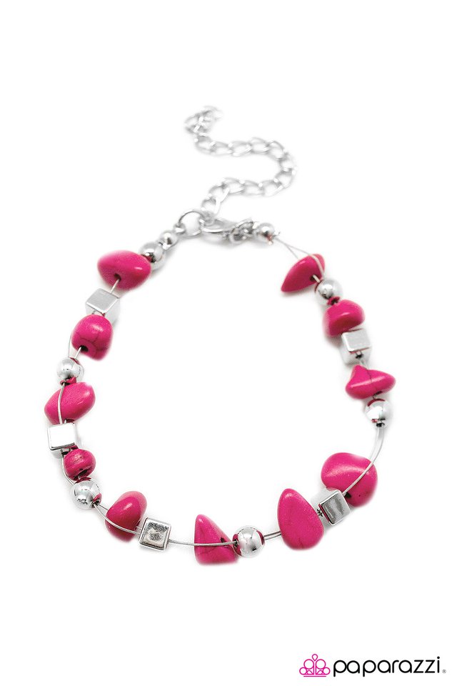 Paparazzi ♥ This Calls For A PEBBLE-bration! - Pink ♥ Bracelet