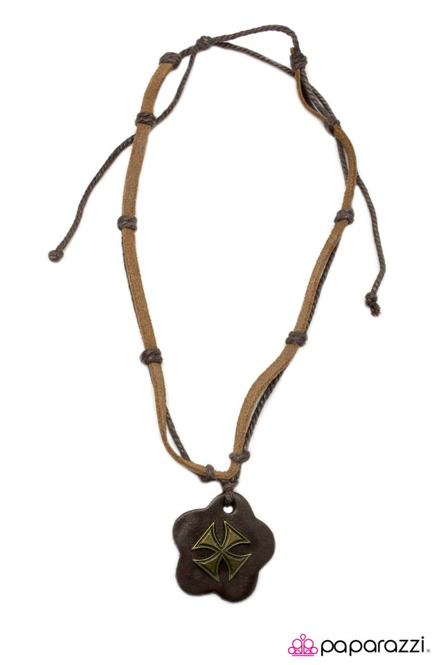 Paparazzi ♥ Knights Templar - Brown ♥ Necklace