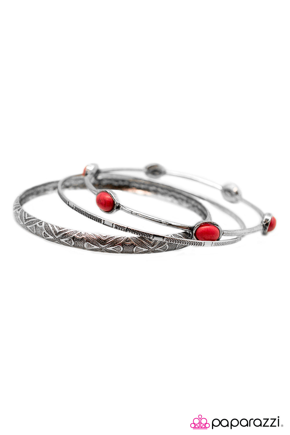 Paparazzi ♥ Stonehenge - Red ♥ Bracelet