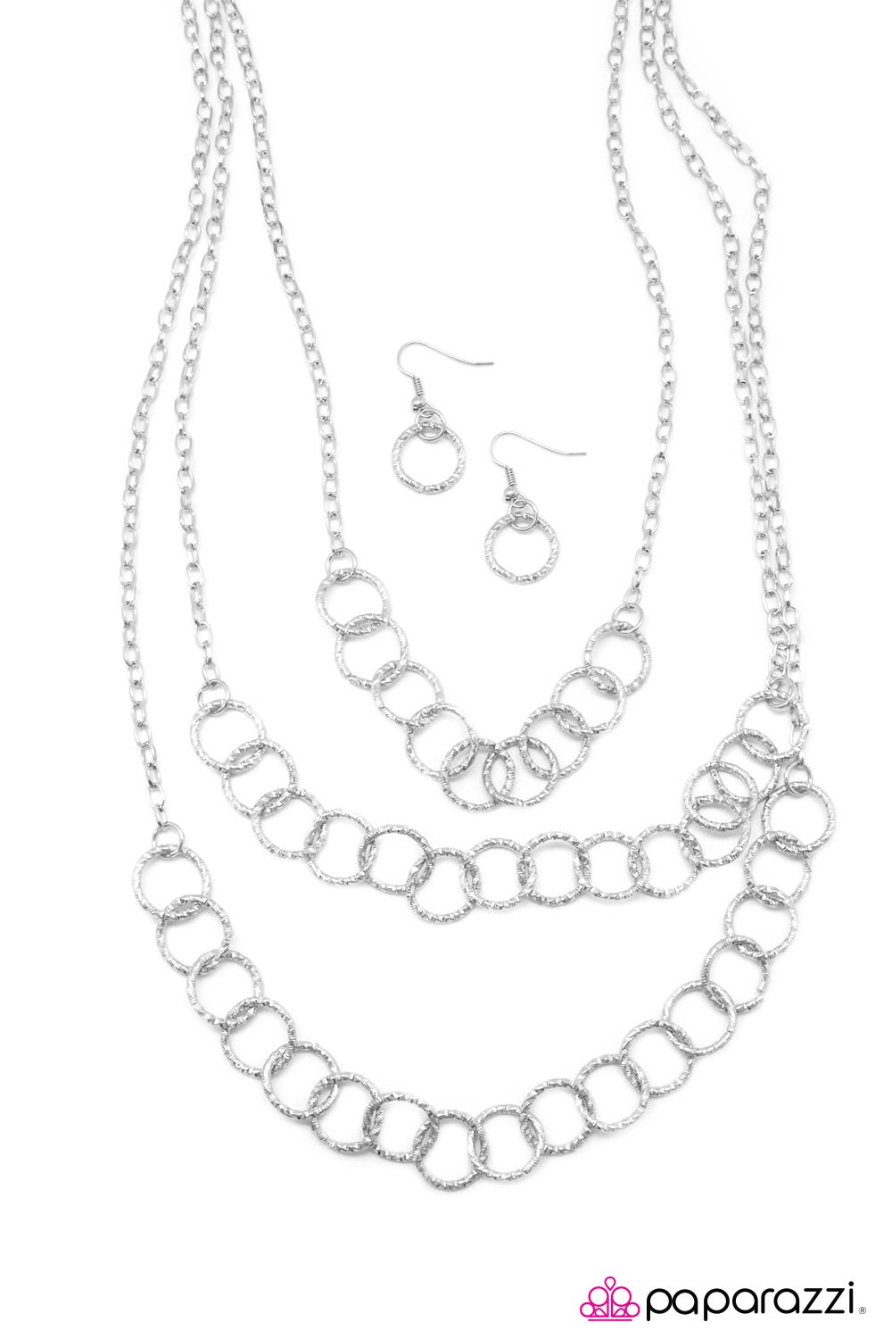 Paparazzi ♥ A Night on The Town - Silver ♥ Necklace