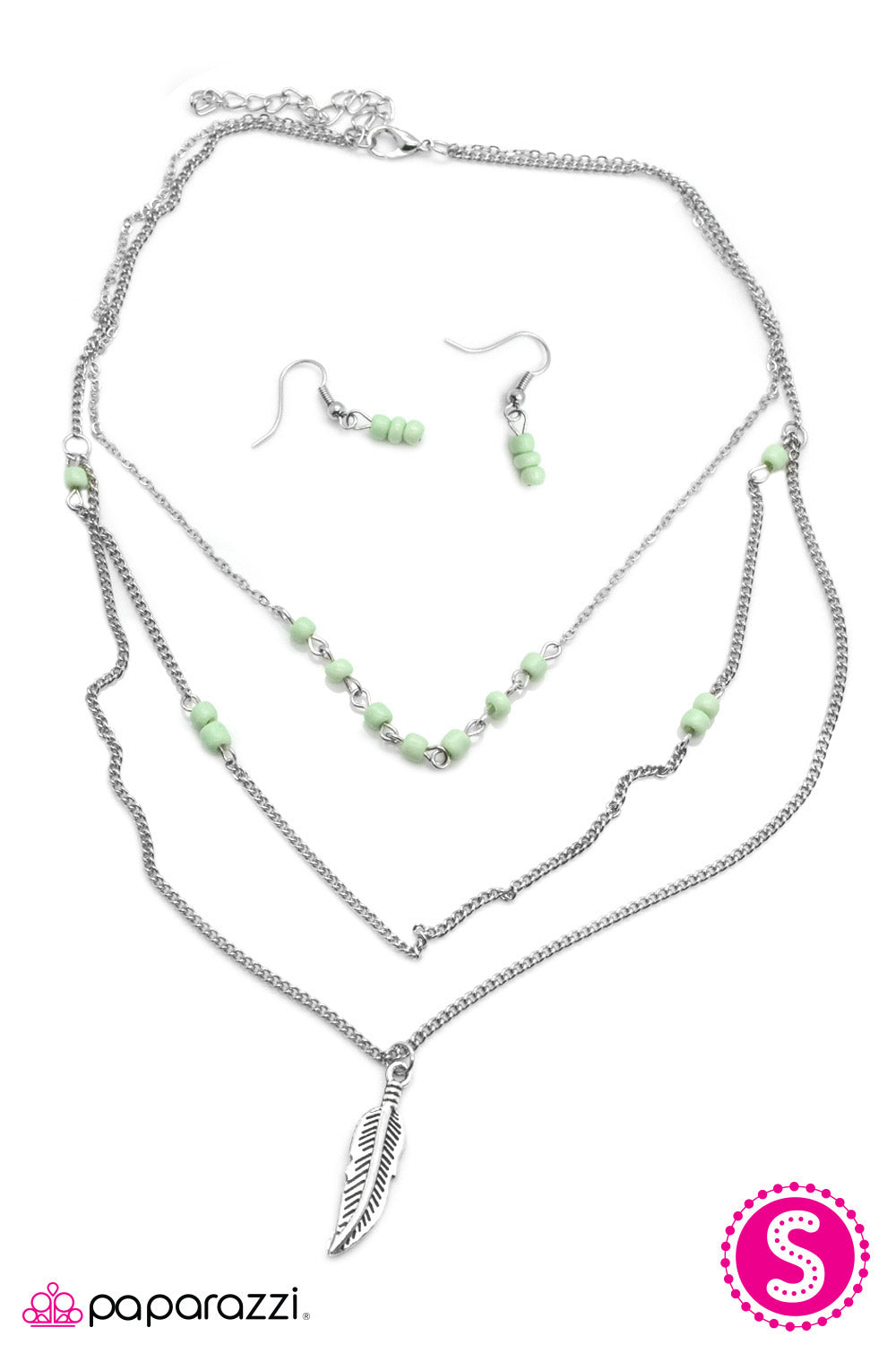 Paparazzi ♥ Early Bird - Green ♥ Necklace