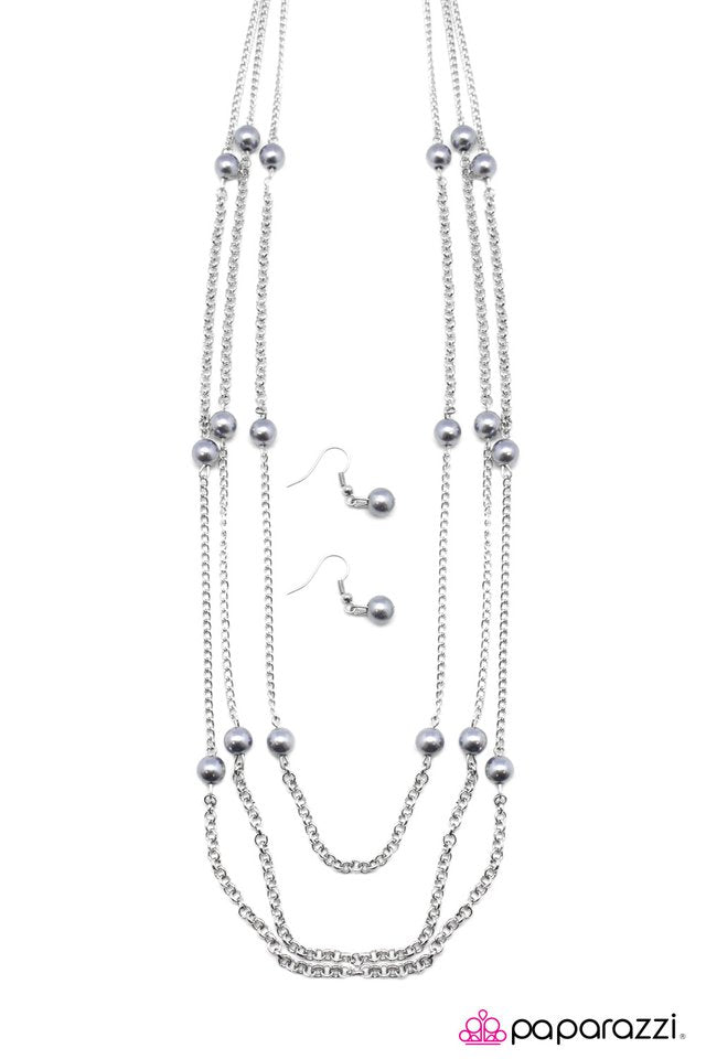 Paparazzi ♥ Carry On - Silver ♥ Necklace