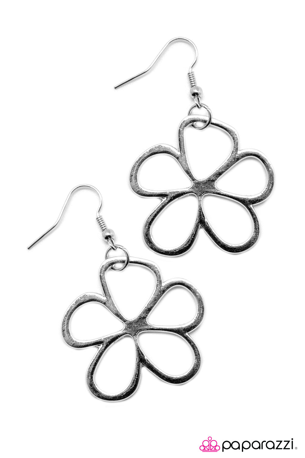 Paparazzi ♥ Keep It Simple - Silver ♥ Earrings