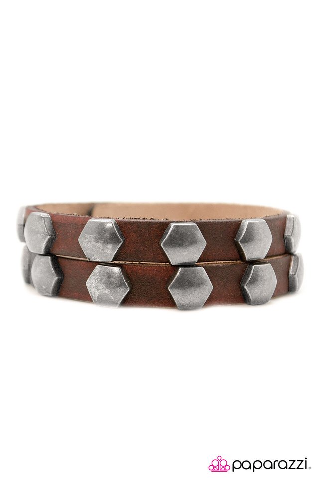 Paparazzi ♥ Deus HEX Machina - Brown ♥ Bracelet