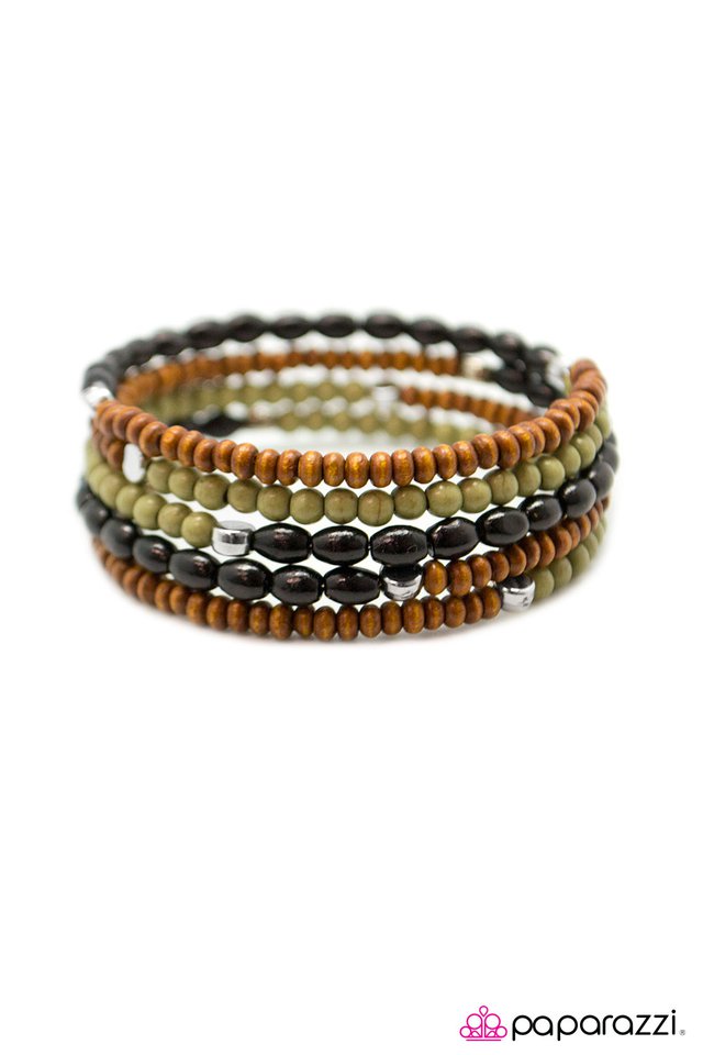 Paparazzi ♥ Its Human Nature - Green ♥ Bracelet