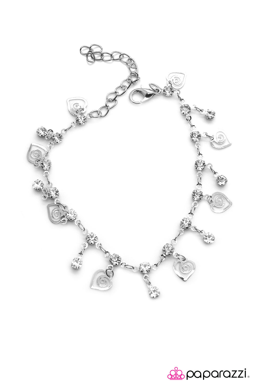 Paparazzi ♥ Be My Valentine - White ♥ Bracelet
