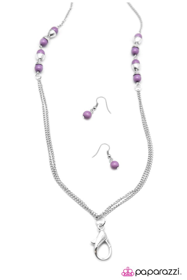 Paparazzi ♥ The Late Shift - Purple ♥ Lanyard
