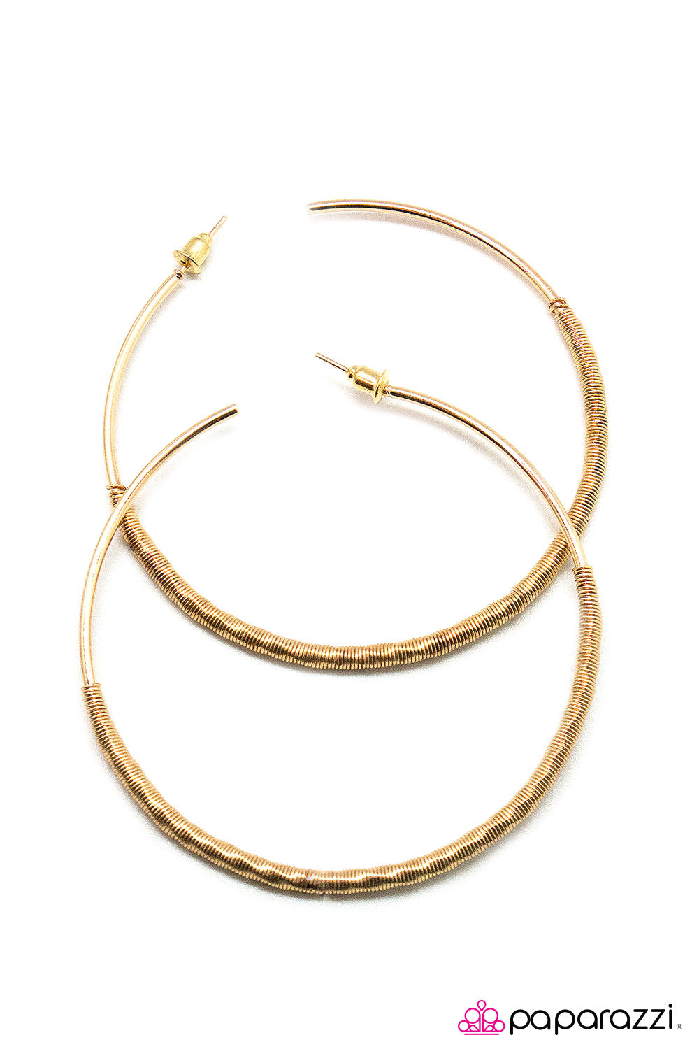 Paparazzi ♥ SHIMMER Takes All! - Gold ♥ Earrings