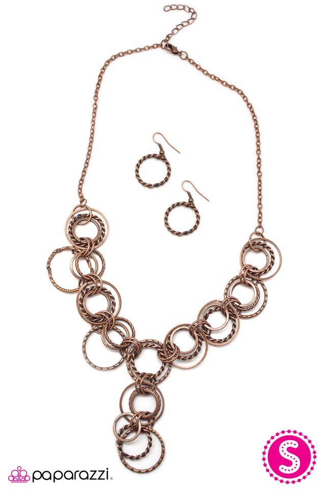 Paparazzi ♥ Foolish Games - Copper ♥ Necklace