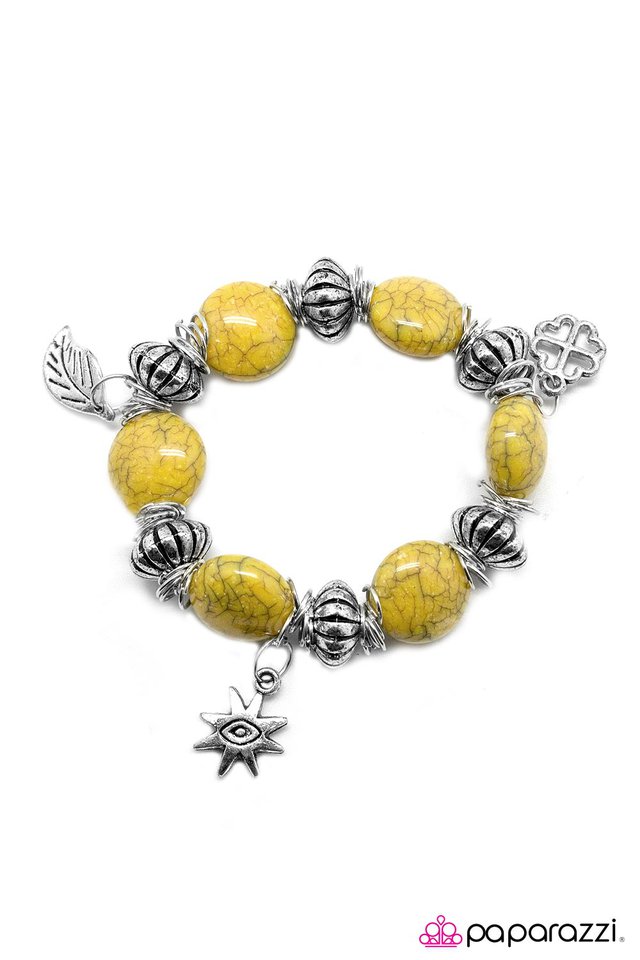 Paparazzi ♥ Smooth Move - Yellow ♥ Bracelet