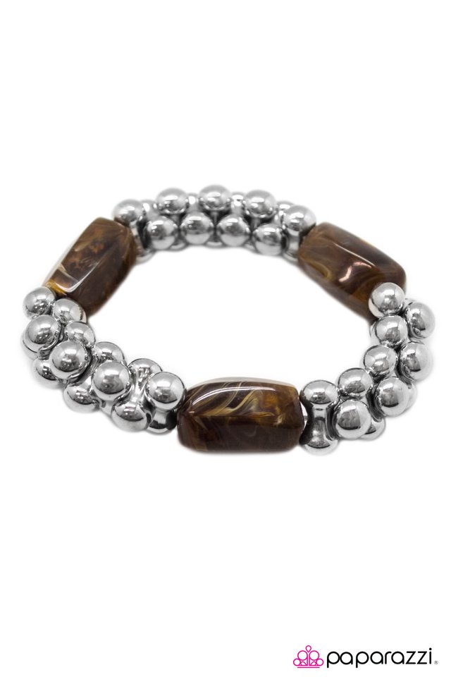 Paparazzi ♥ Jinx - Brown ♥ Bracelet