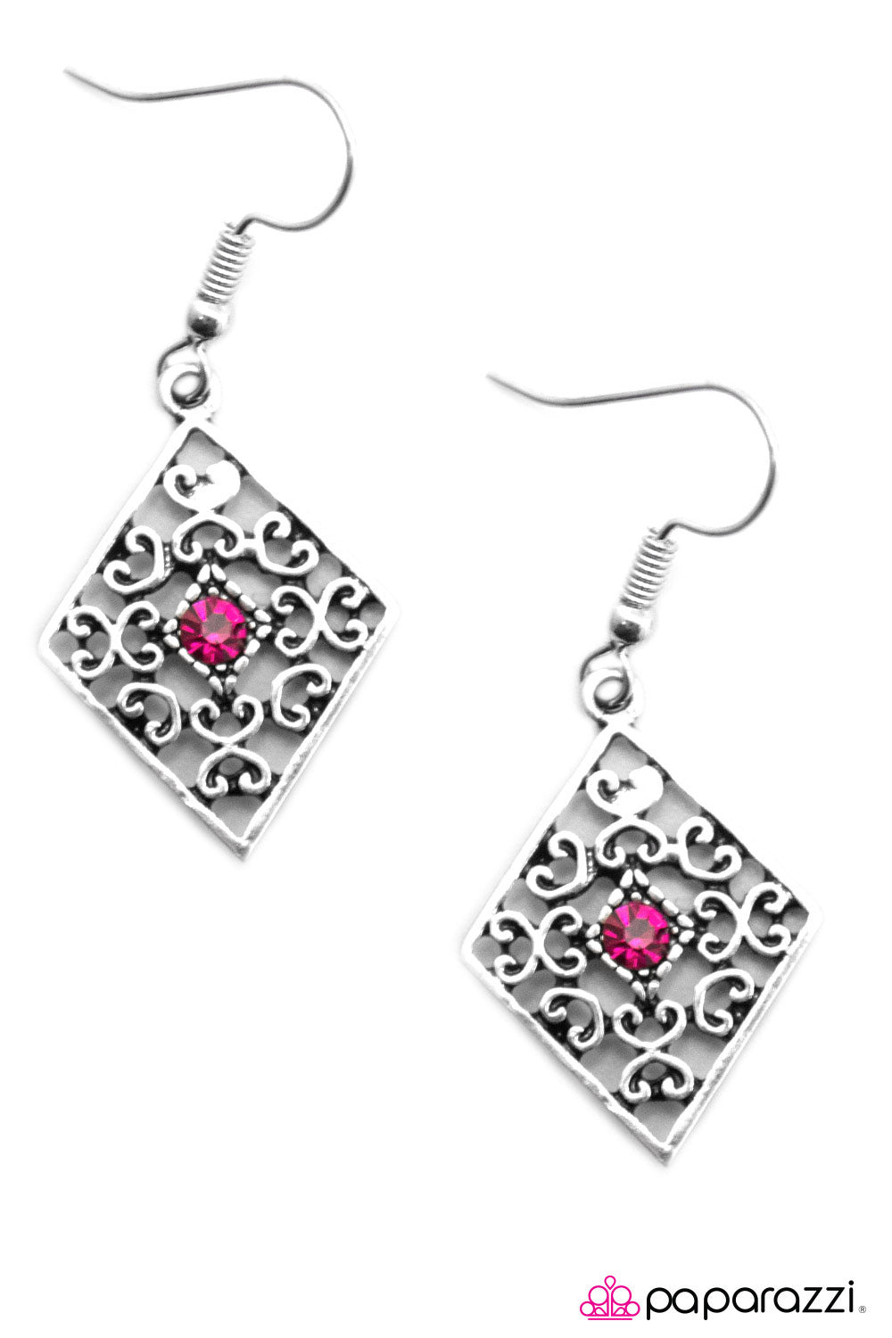 Paparazzi ♥ Late Night Rendezvous - Pink ♥ Earrings