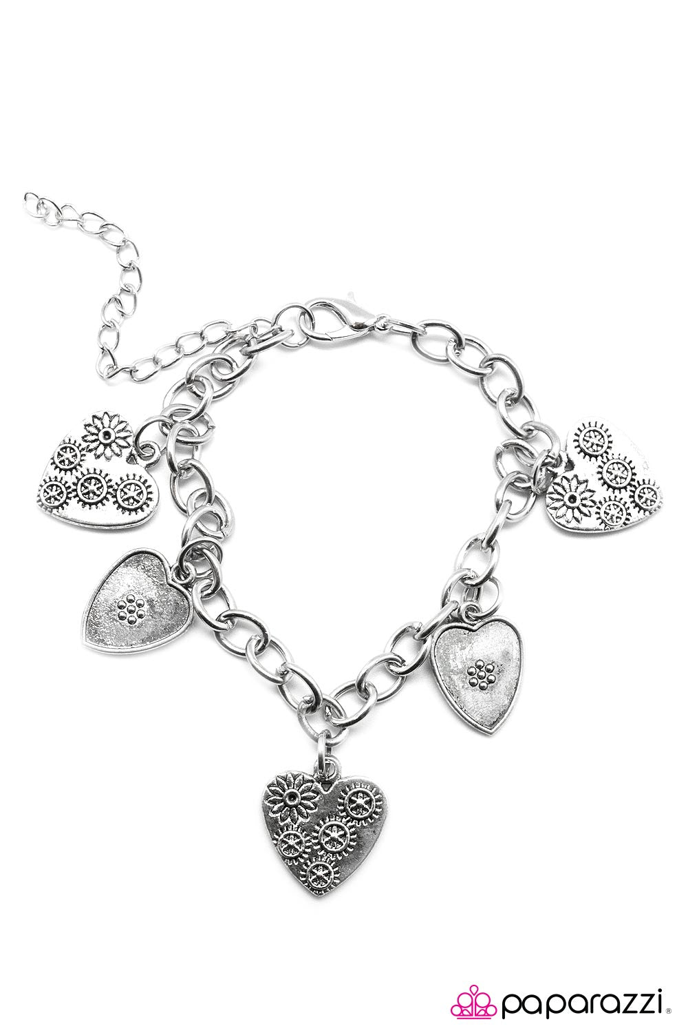 Paparazzi ♥ Heartthrob - Silver ♥ Bracelet