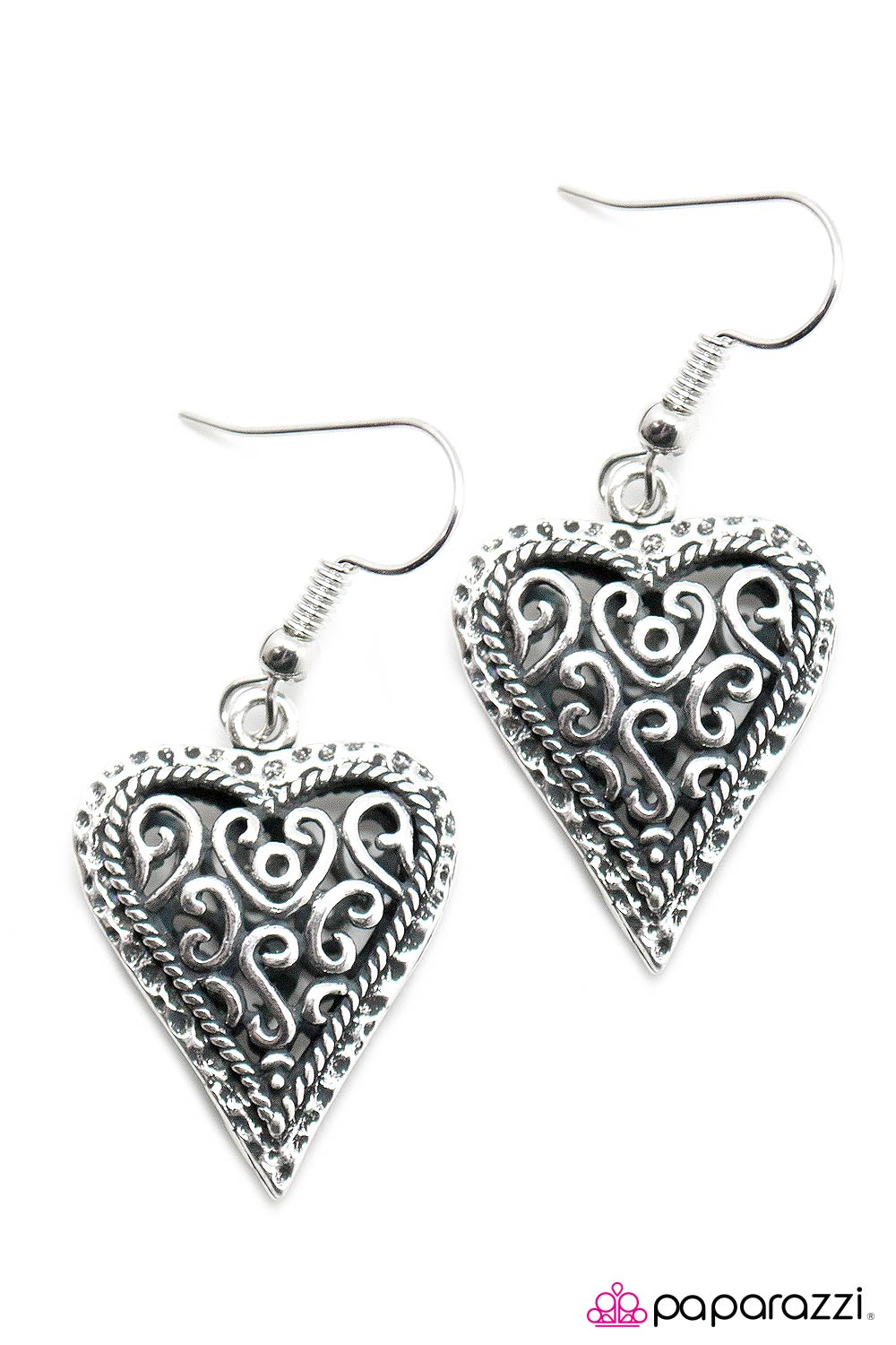 Paparazzi ♥ Matters of the Heart - Silver ♥ Earrings
