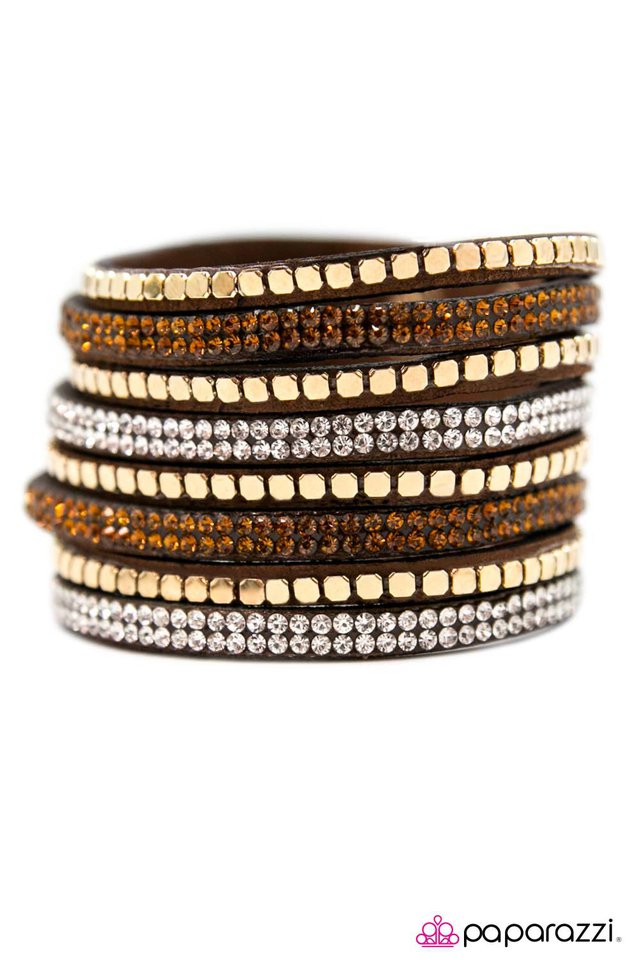 Paparazzi ♥ Fight Night - Brown ♥ Bracelet