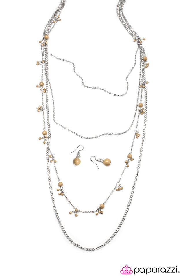 Paparazzi ♥ Its a Date! - Brown ♥ Necklace