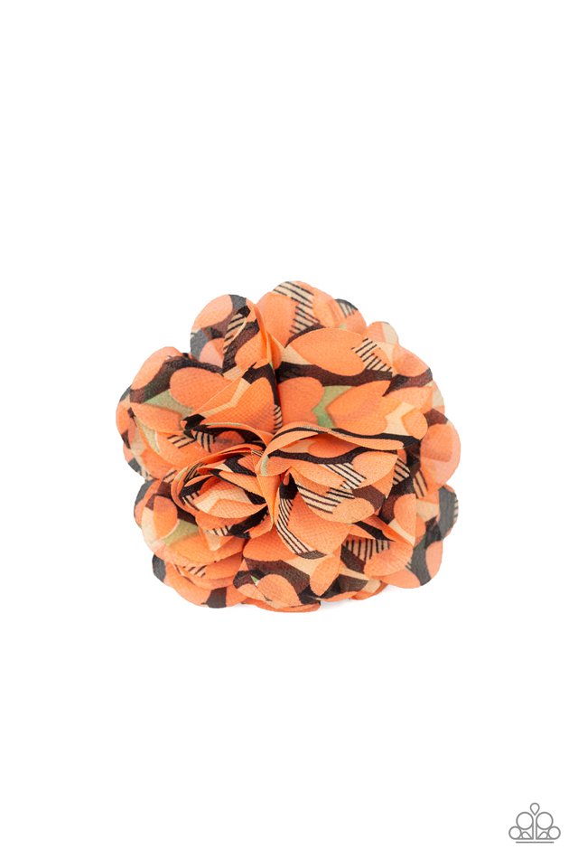 Paparazzi ♥ Flowery Fiesta - Orange ♥ Hair Clip