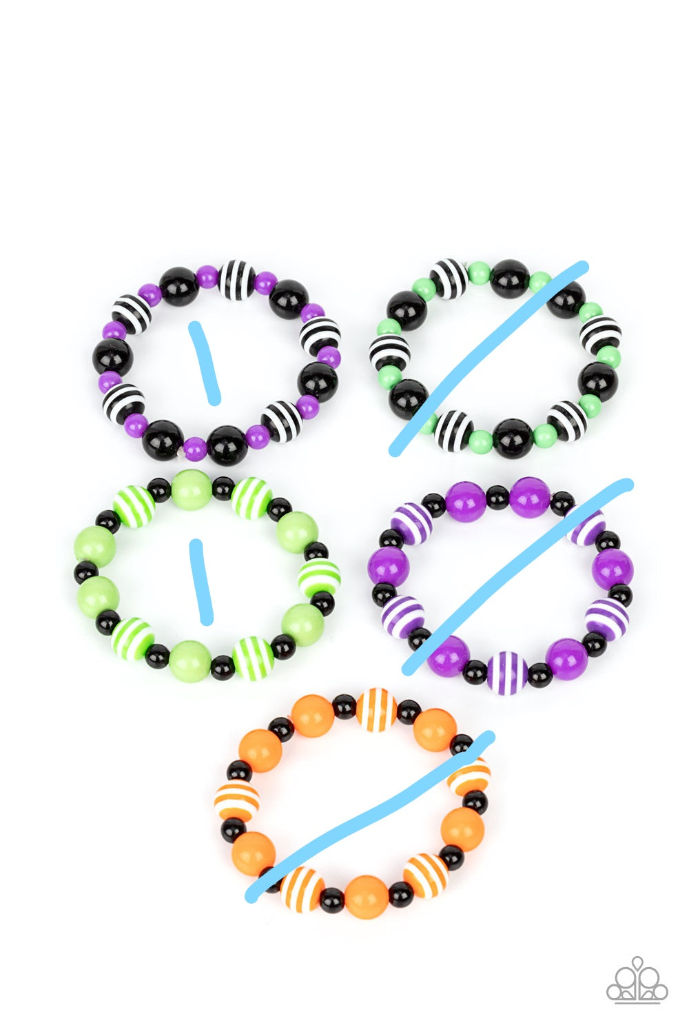 Paparazzi ♥ Starlet Shimmer Bracelet Kit P9SS-MTXX-312XX 2 pc ♥ Starlet Shimmer Bracelets