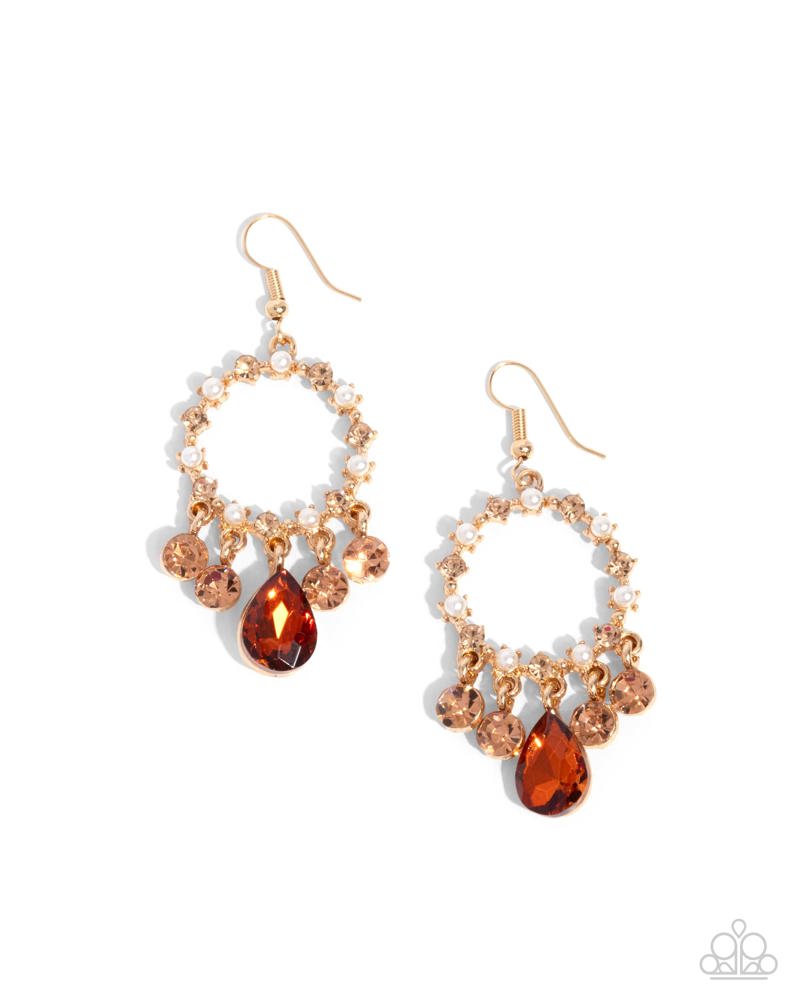 *Ordered 10/27+* Paparazzi ♥ Regency Radiance - Brown ♥ Earrings ...