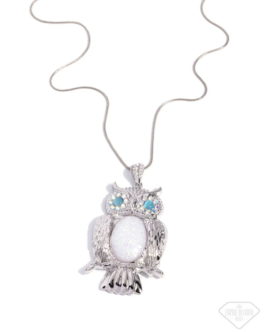 Owl empire diamond necklace