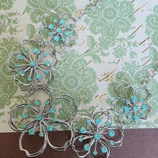 Paparazzi ♥ Wiry Wallflowers - Green ♥  Necklace