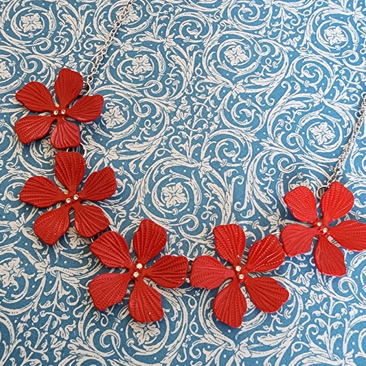 Paparazzi ♥ Featured Finesse - Red ♥  Necklace